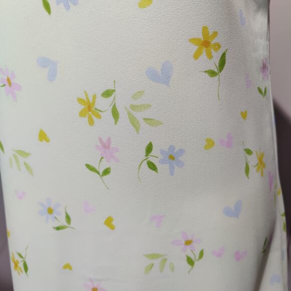 NWT Samii Ryan BSR x Care Bears Sz M Sweetness Green Slip Dress Floral - Picture 3 of 10